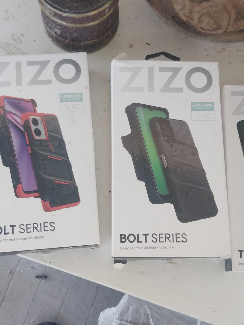 Bolt Series Phone Case for T-Mobile REVVL V - Black